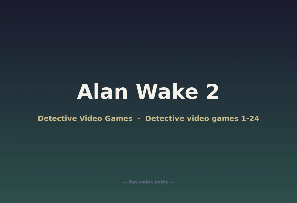 Alan Wake 2
